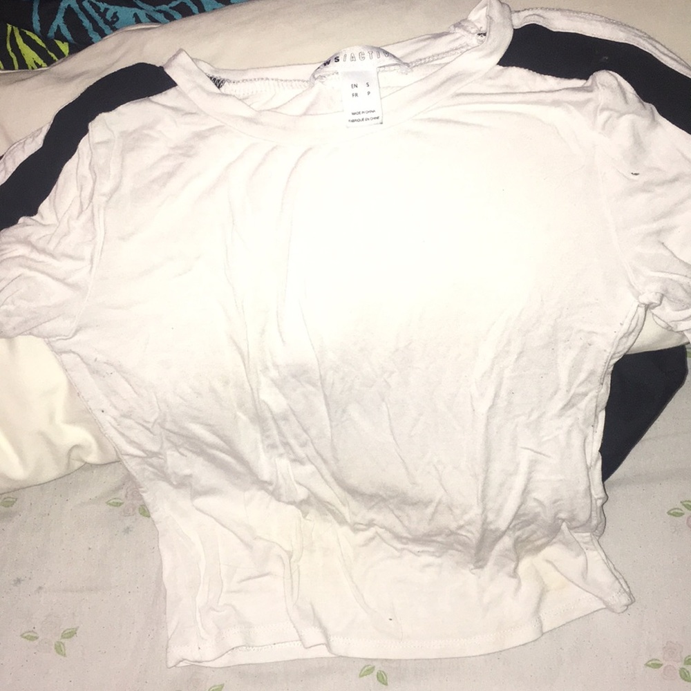 White crop top